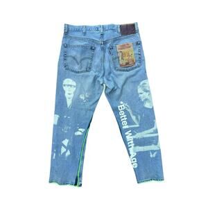 Size 36 - Better With Age Derby Plated Denim NEW